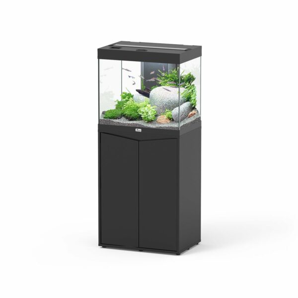 Aquatlantis Aquariumkombination Splendid 110l - 60x40 cm Piano Schwarz