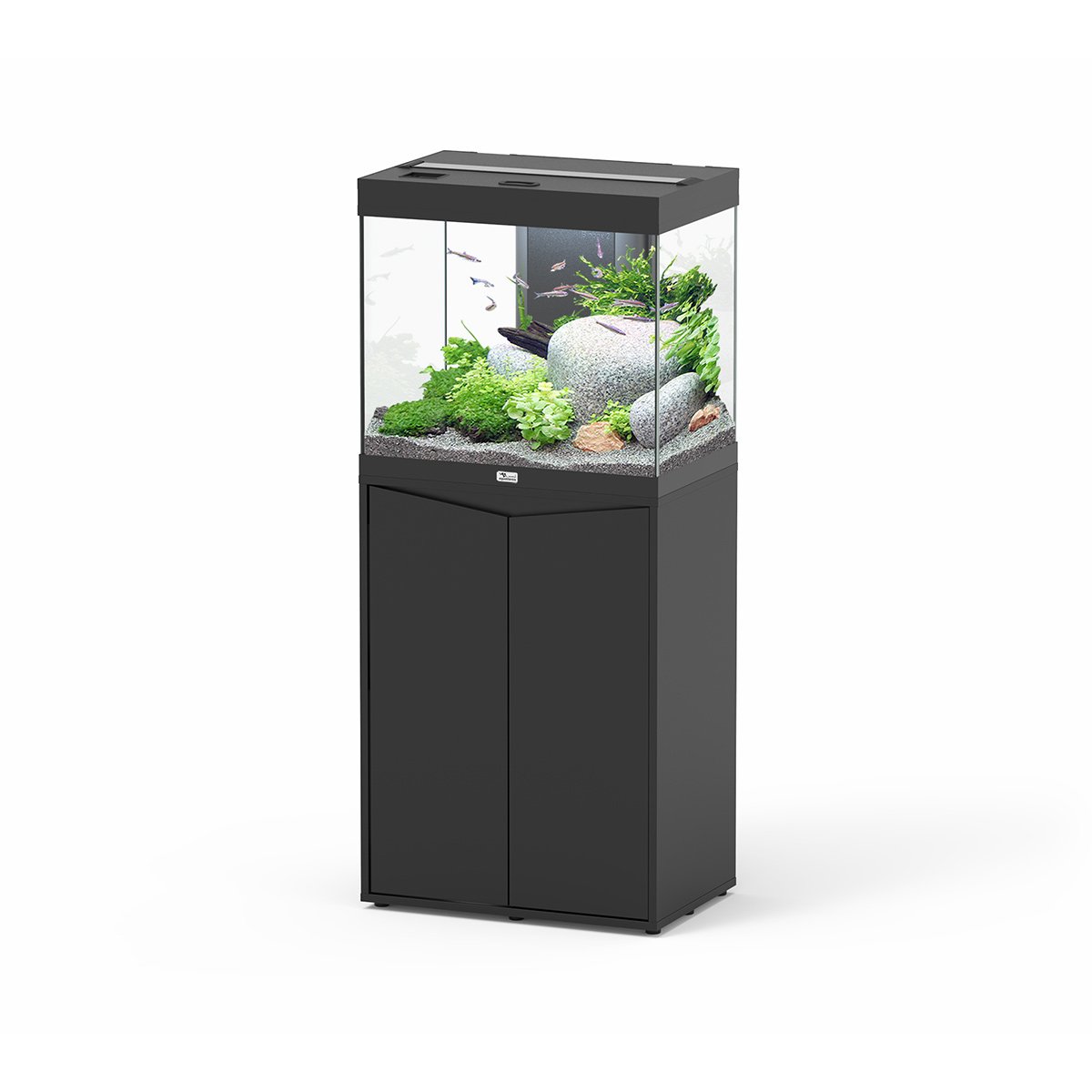 Aquatlantis Aquariumkombination Splendid 110l - 60x40 cm Piano Schwarz