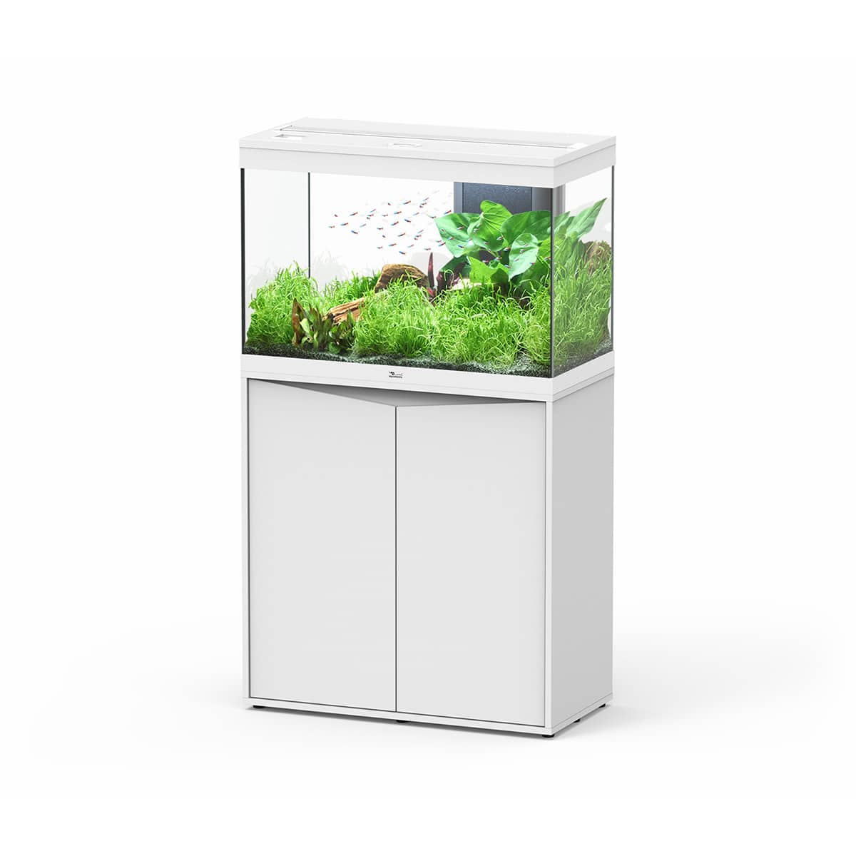 Aquatlantis Aquariumkombination Splendid 145l - 80x40 cm Piano Weiß