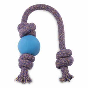 Beco Pets Hundeball Beco Ball mit Seil Blau Klein