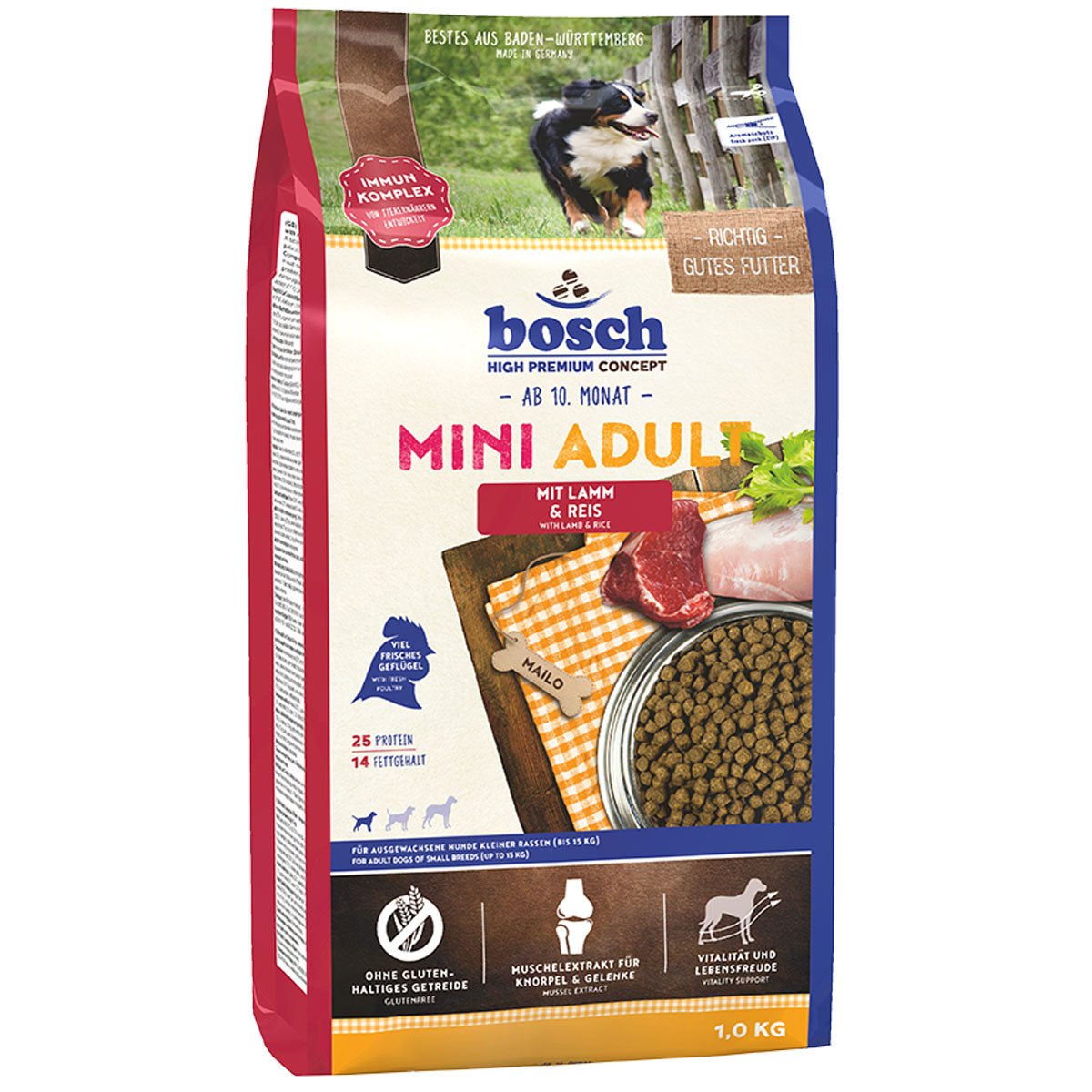 Bosch Hundefutter Mini Adult Lamm & Reis 1kg