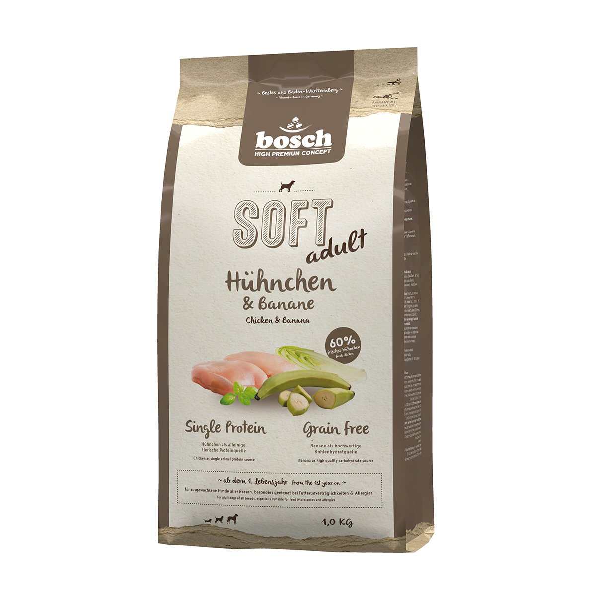 Bosch SOFT Hundefutter Hühnchen und Banane 1kg