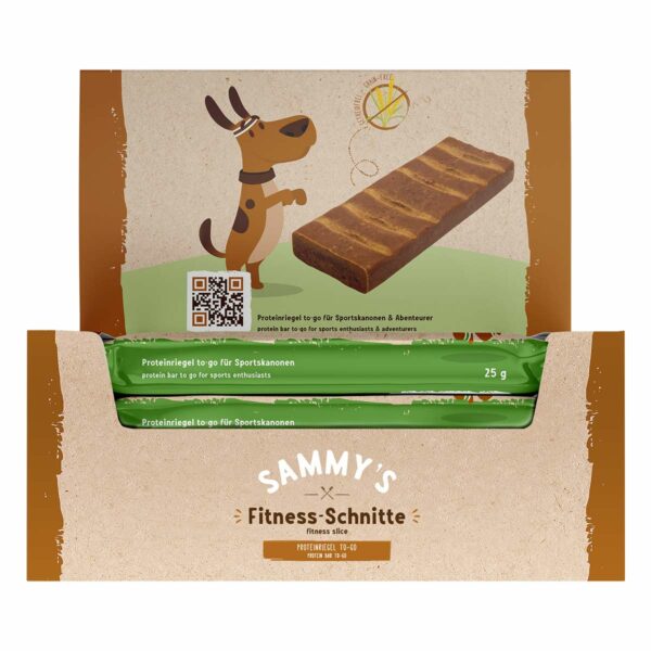 Sammy´s Fitness-Schnitte mit Äpfel & Blaubeeren 4 Riegel