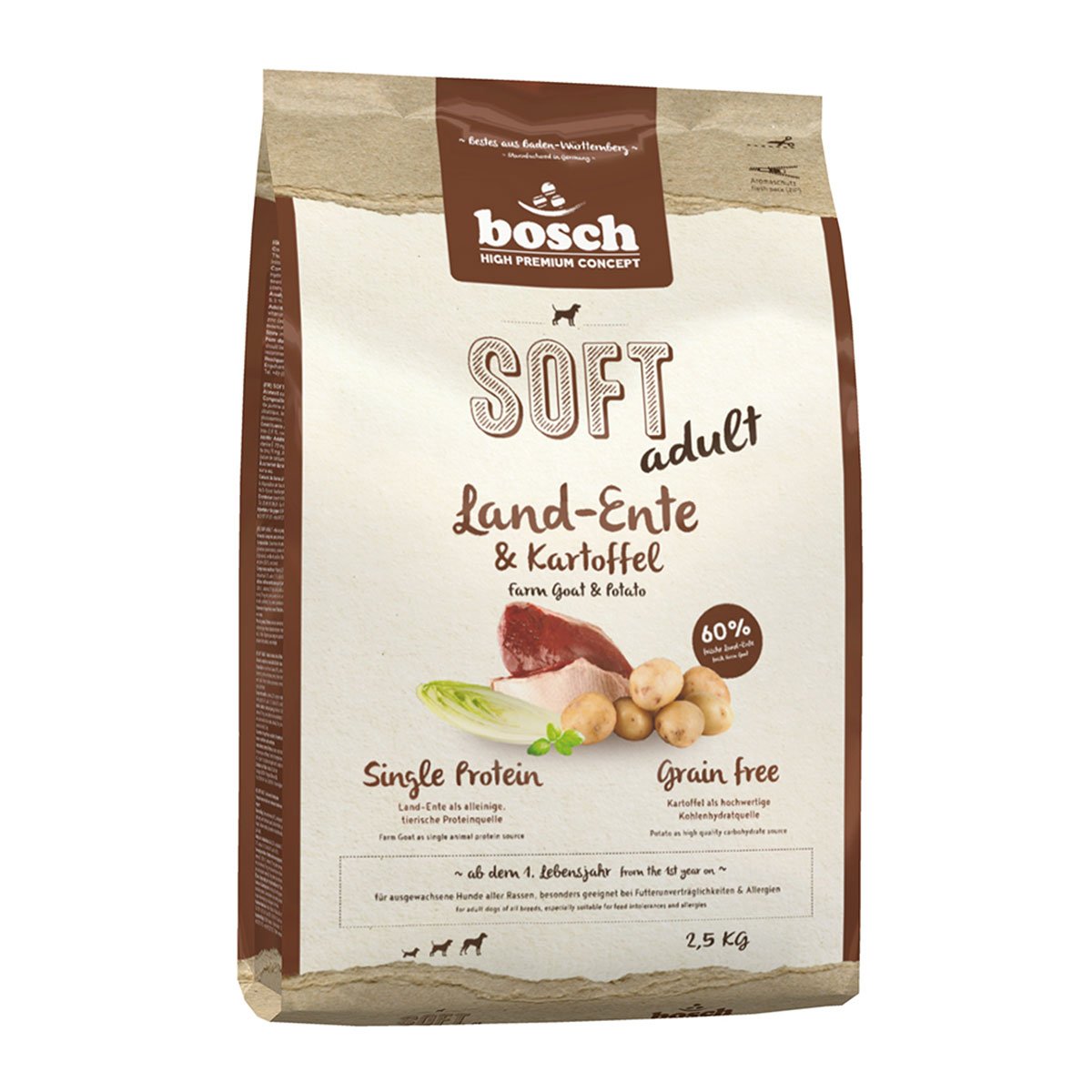 Bosch SOFT Hunde-Trockenfutter Land-Ente & Kartoffel 2