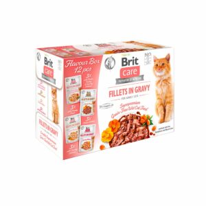 Brit Care Cat Flavour box-Fillets in Gravy 24x85g