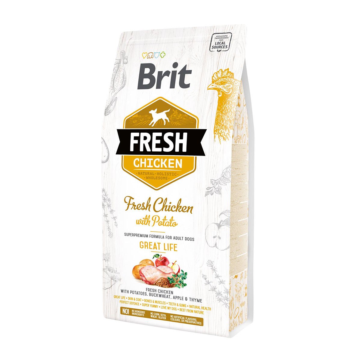 Brit Fresh Dog - Adult - Chicken - Great Life 2