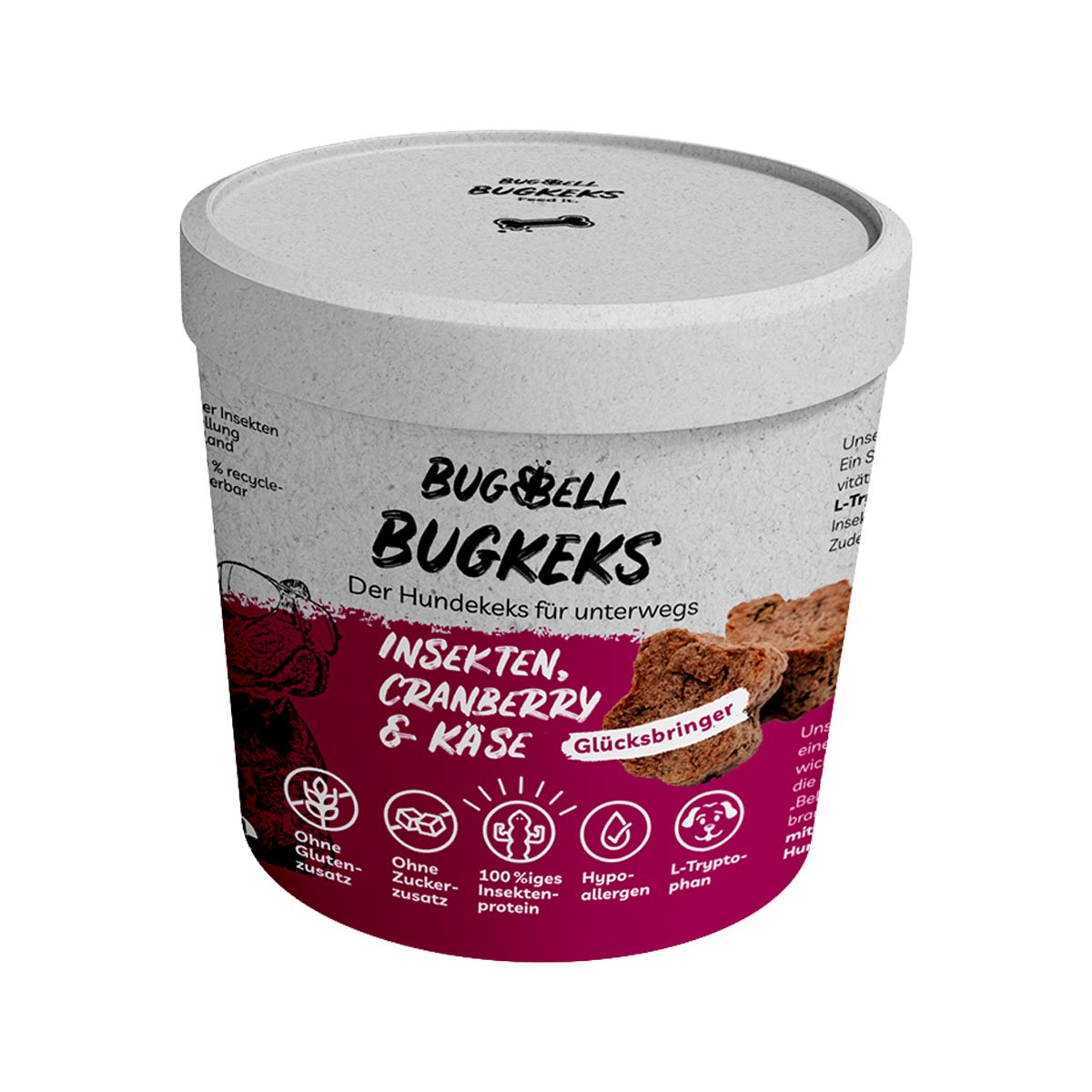 BugKeks Adult rot Cranberry & Käse 8x150g