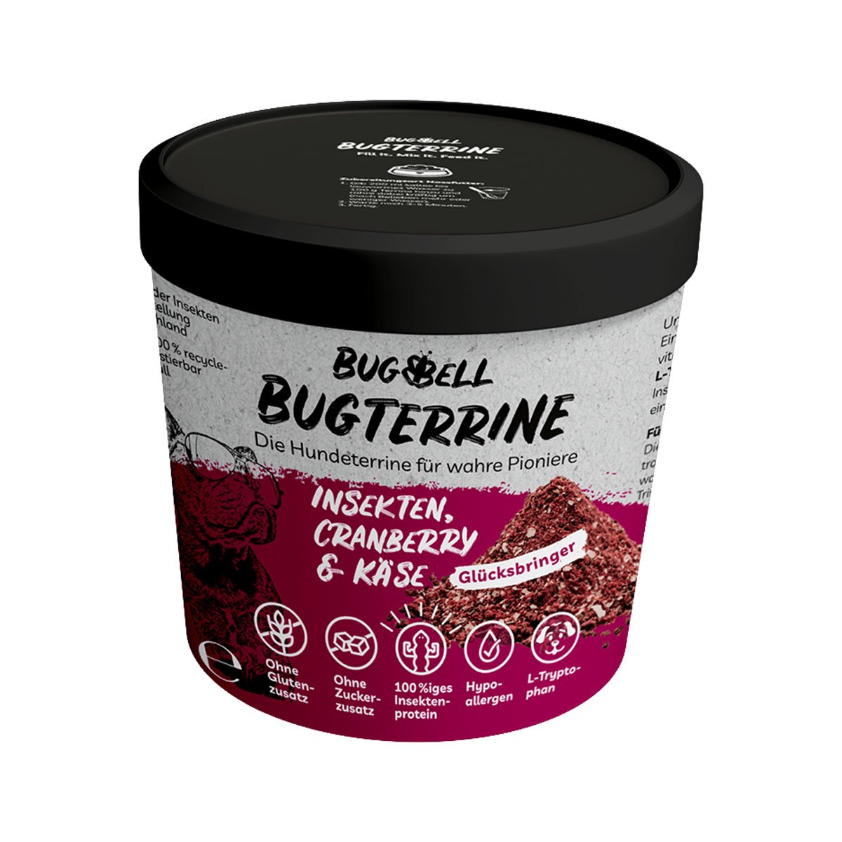 BugTerrine Adult rot Cranberry & Käse 100g