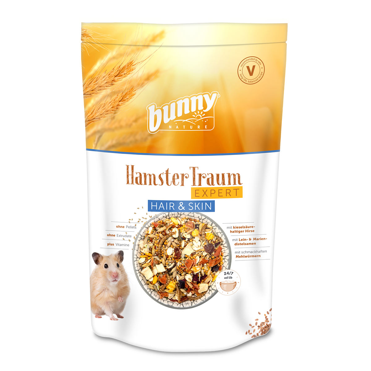 Bunny HamsterTraum EXPERT Hair & Skin 3x500g