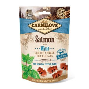 Carnilove Cat - Crunchy Snack - Salmon with Mint 50g