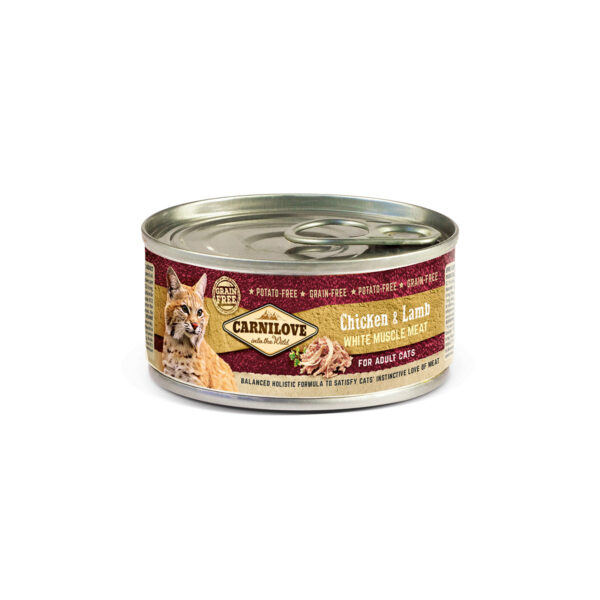 Carnilove Cat - Chicken & Lamb for Adult Cats 12x100g