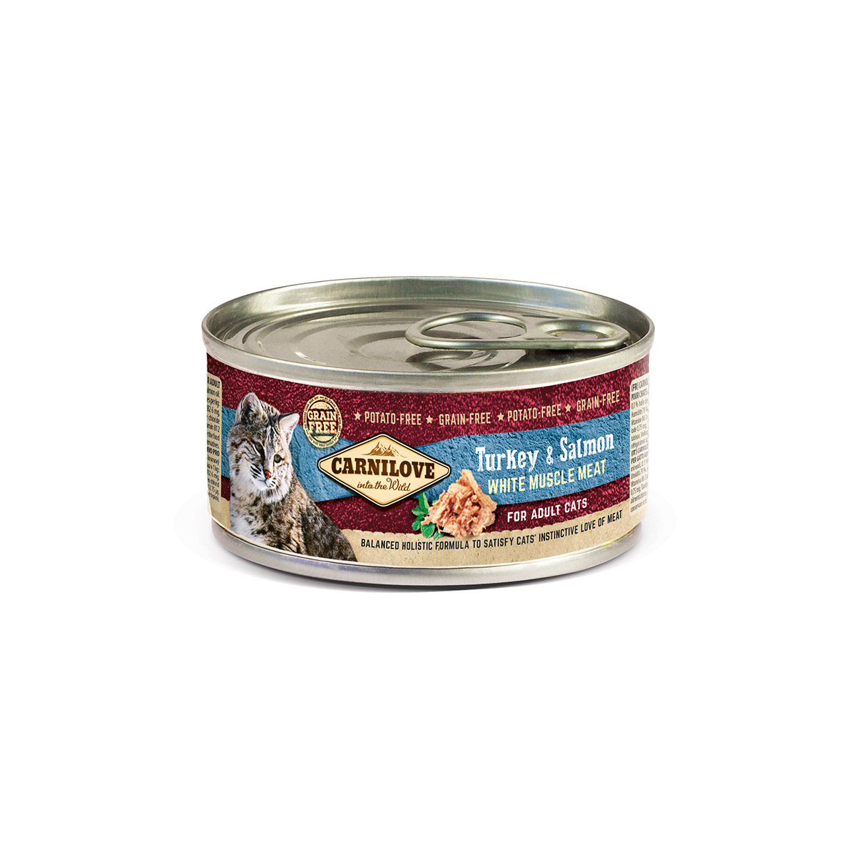 Carnilove Cat - Turkey & Salmon for Adult Cats 12x100g