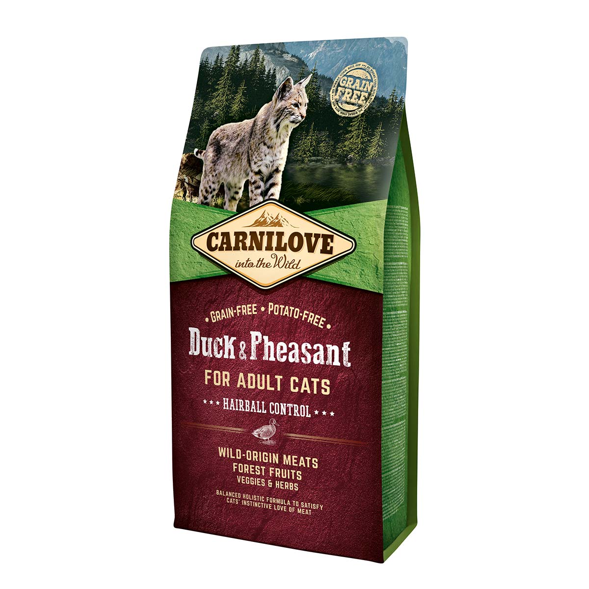 Carnilove Cat Adult - Duck & Pheasant / Hairball Control 6kg