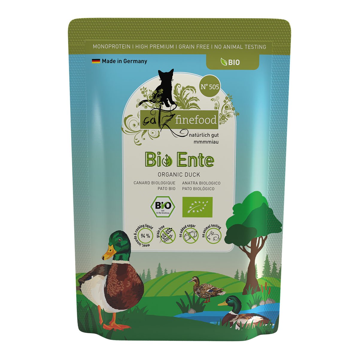 catz finefood Bio No.505 Ente Pouch 24x85g