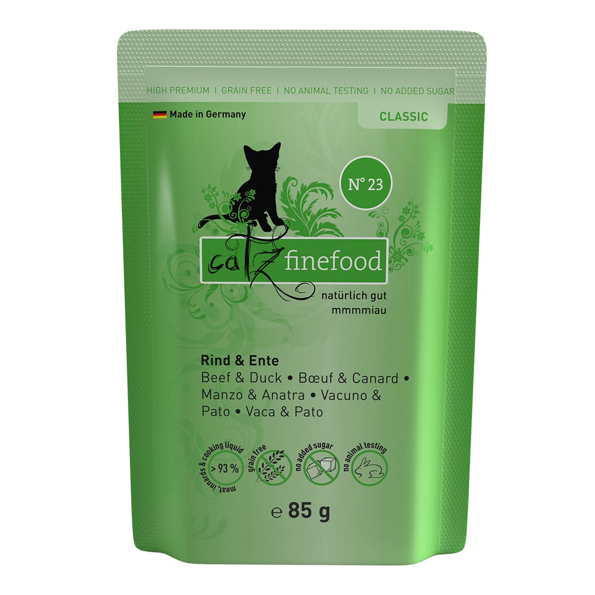 catz finefood Classic N° 23 - Rind & Ente 16x85g