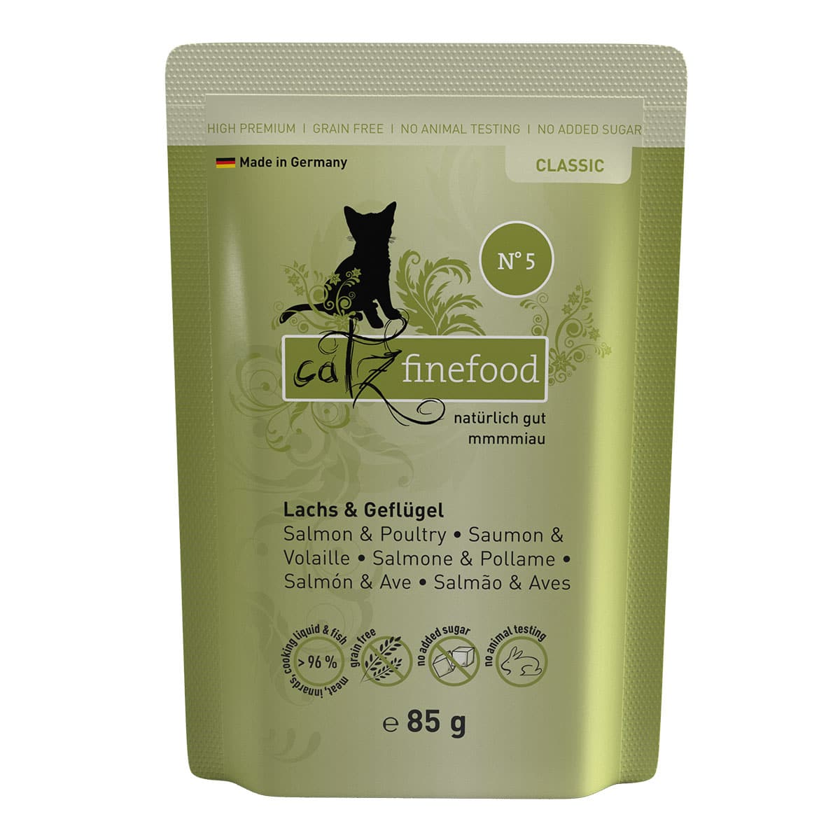 catz finefood Classic N° 05 - Lachs & Geflügel 8x85g