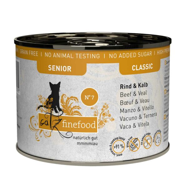 catz finefood Senior No.07 Rind & Kalb 6x200g