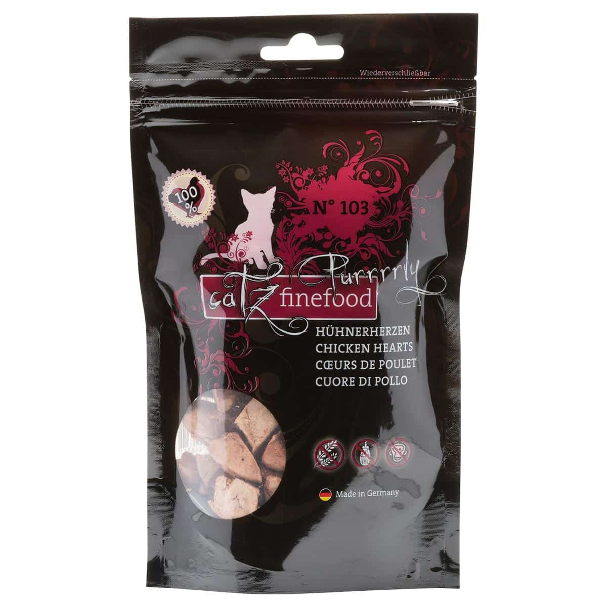 catz finefood Purrrrly No.103 Hühnerherz 35g