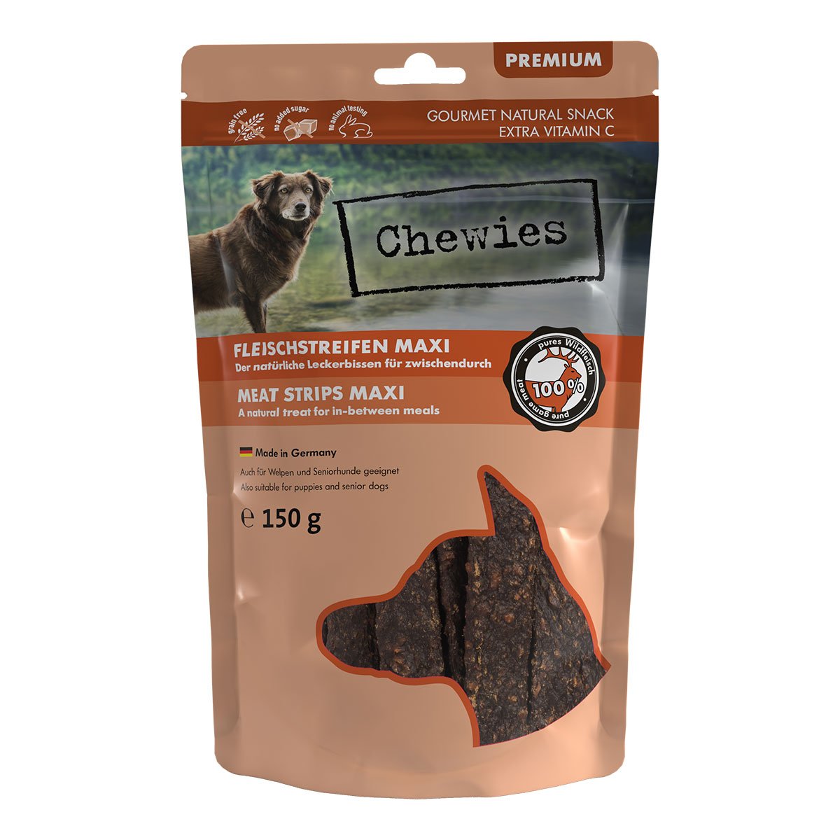 Chewies Fleischstreifen Maxi Wild 2x150g