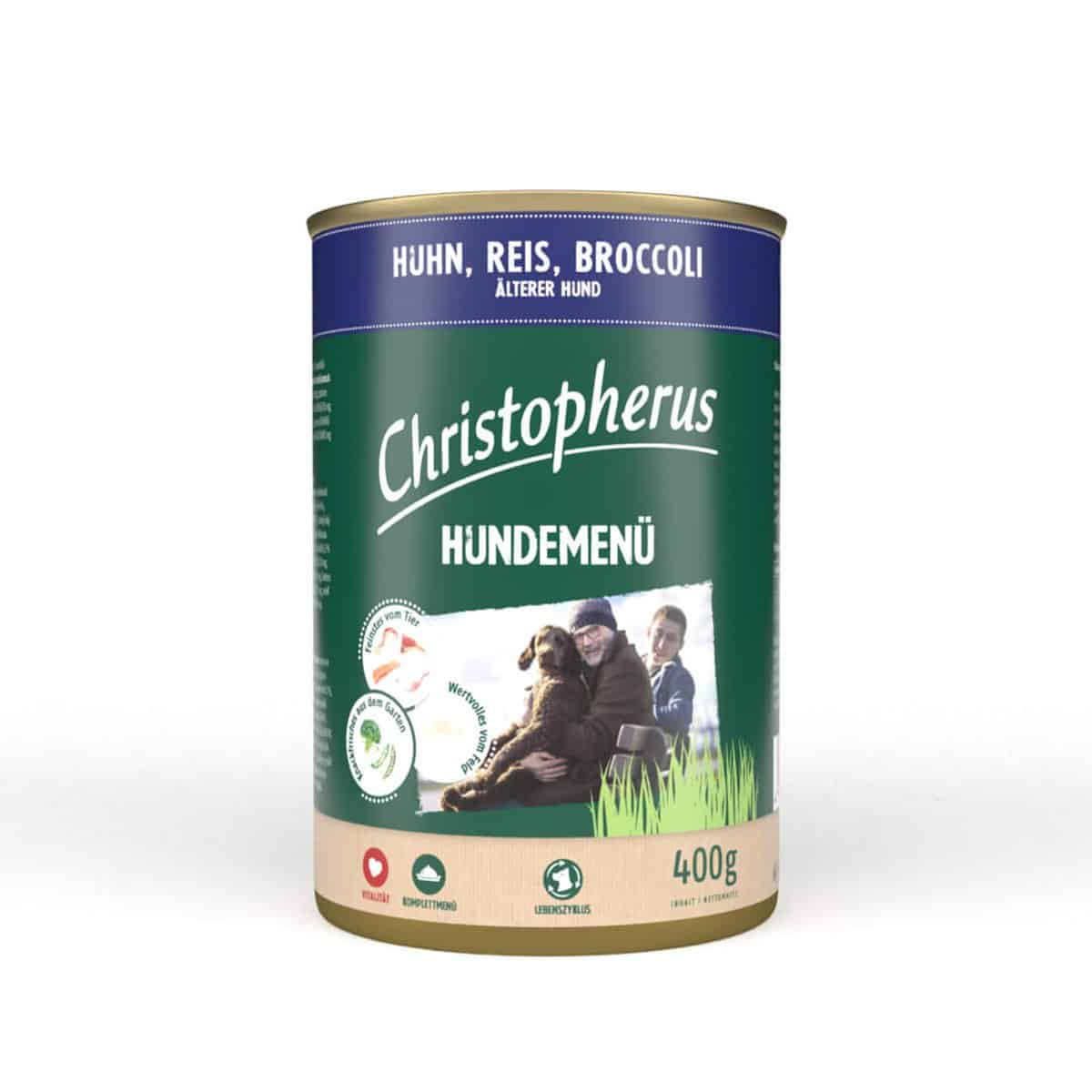 Christopherus Hundemenü Senior mit Huhn