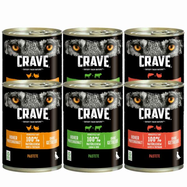 CRAVE Adult Pastete Multipack 6x400g