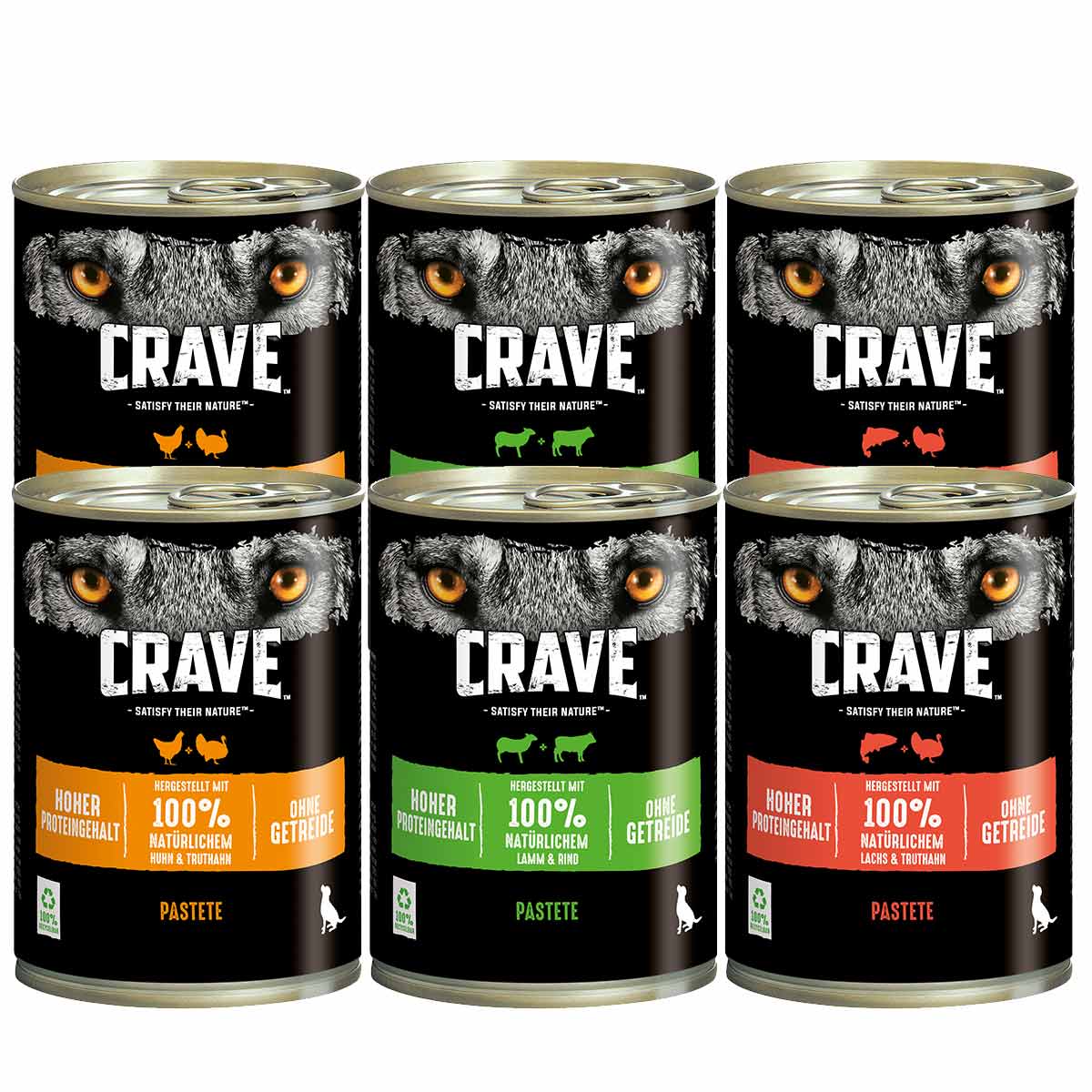 CRAVE Adult Pastete Multipack 6x400g