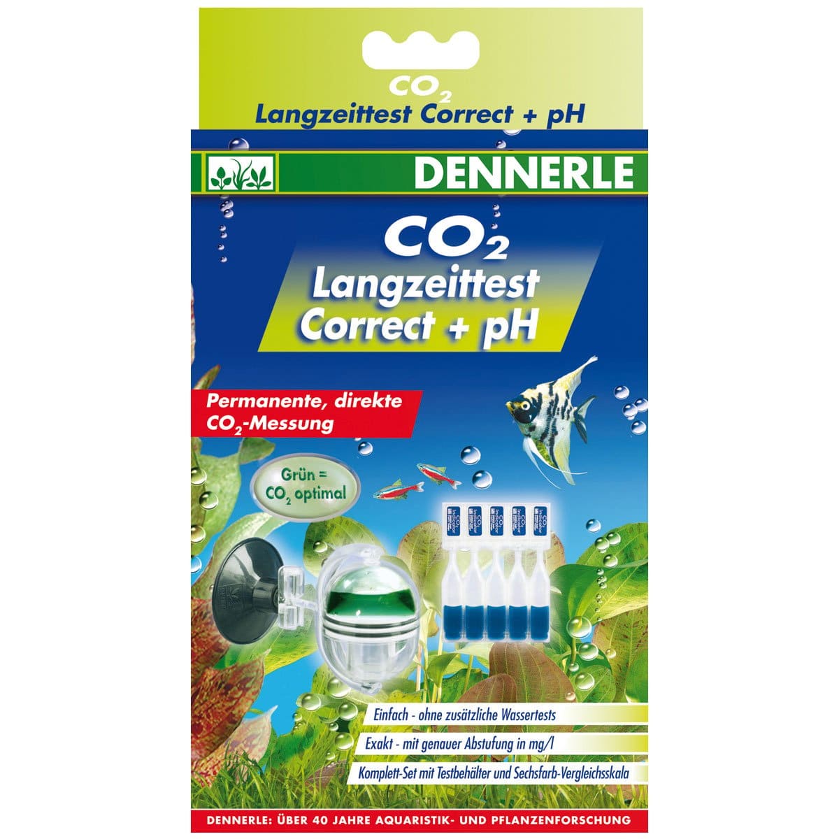 Dennerle Profi-Line CO2 Langzeittest Correct + pH