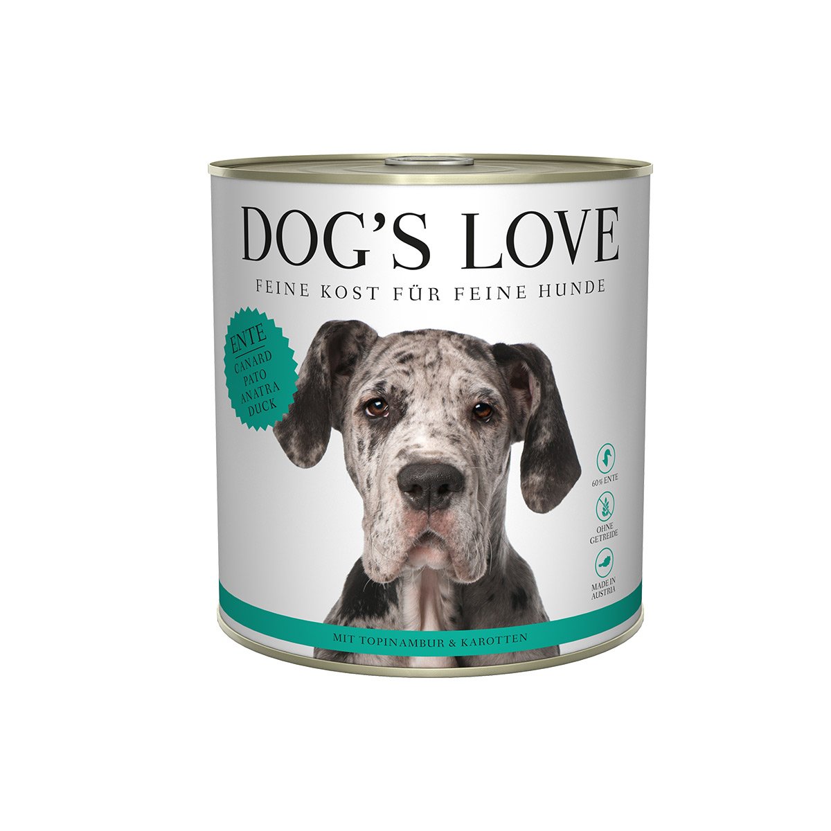 DOG'S LOVE ADULT Ente 12x800g