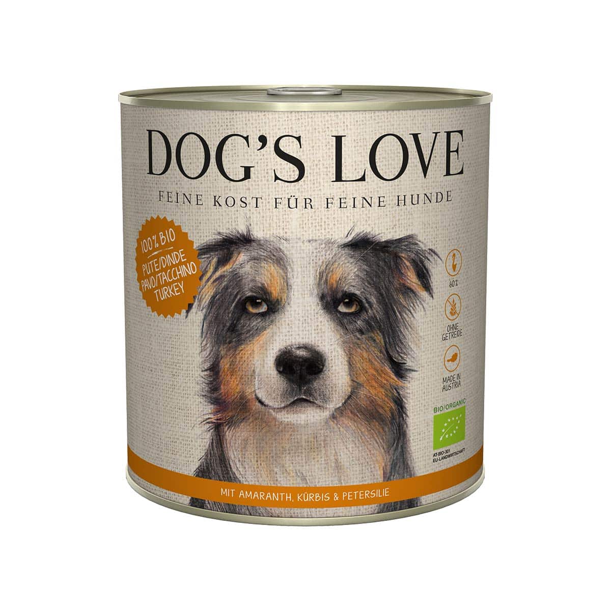 Dog's Love Bio Pute mit Amaranth