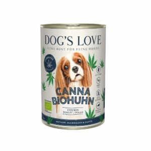 DOG'S LOVE Canna BIO Huhn mit Hanf 6x400g