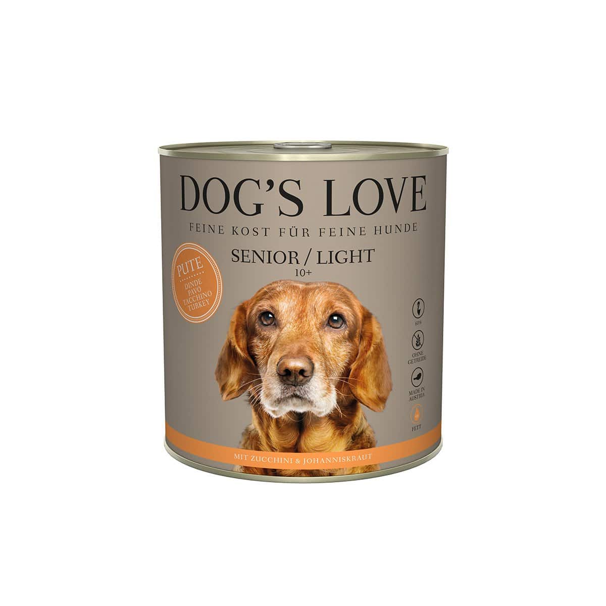 DOG'S LOVE SENIOR Pute 6x400g