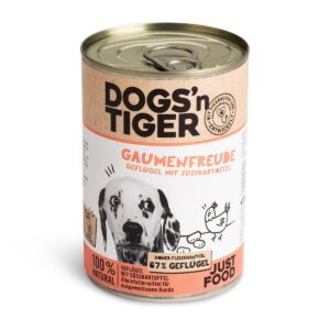 Dogs'n Tiger Gaumenfreude Nassfutter Geflügel mit Süßkartoffel 6x400g