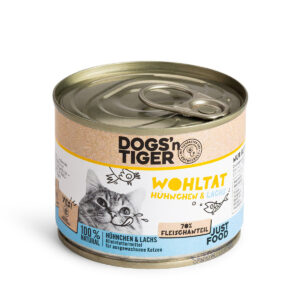 Dogs'n Tiger Wohltat Nassfutter Huhn & Lachs 6x200g