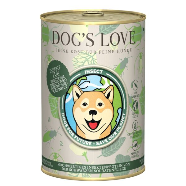 Dog's Love INSEKT Pur 6x400g