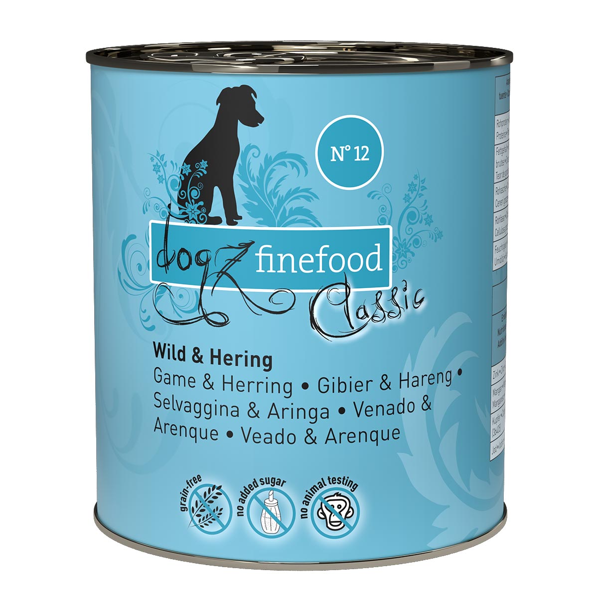 dogz finefood No. 12 Wild & Hering 6x800g