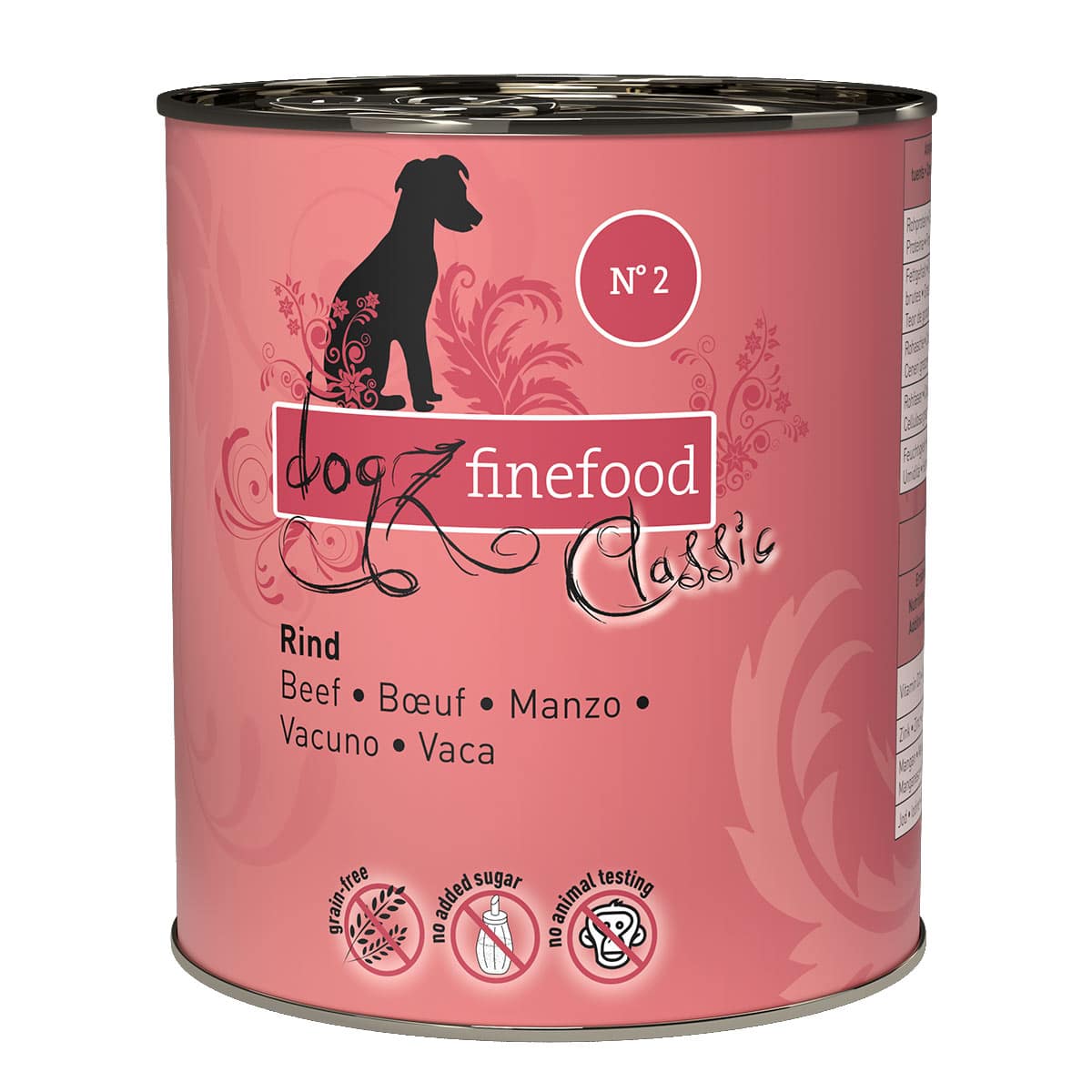 dogz finefood No. 02 Rind 6x800g