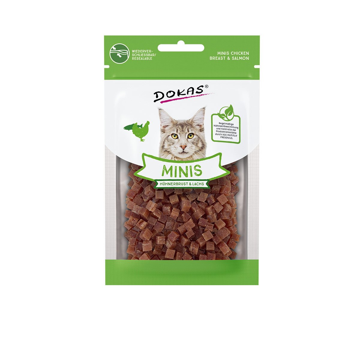 Dokas Minis Hühnerbrust & Lachs 5x30g