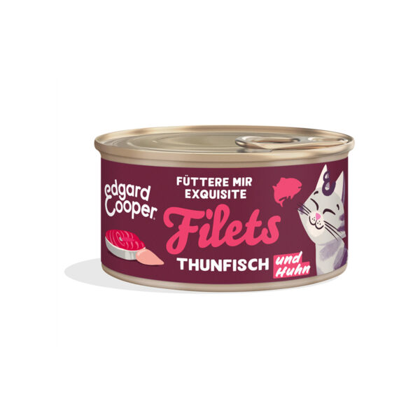 Edgard & Cooper Filets Frischer Thunfisch & Freilaufhuhn 24x70g