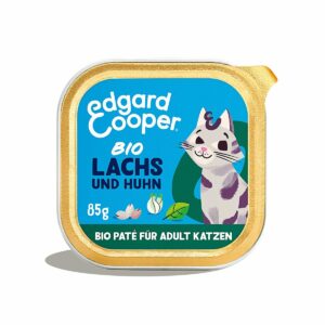 Edgard & Cooper Paté Bio-Lachs und Bio-Huhn 16x85g