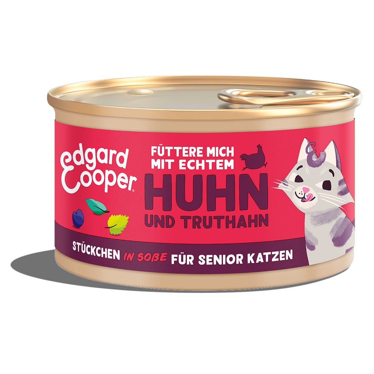 Edgard & Cooper Stückchen in Sauce Senior Truthahn und Huhn 18x85g