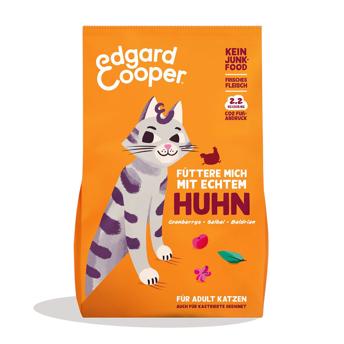 Edgard & Cooper Katze Trockenfutter Adult Freilandhuhn 4kg