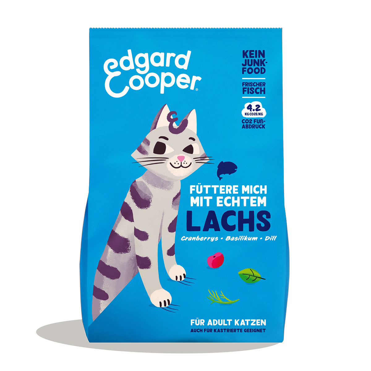 Edgard & Cooper Katze Trockenfutter Adult Atlantik-Lachs 2kg