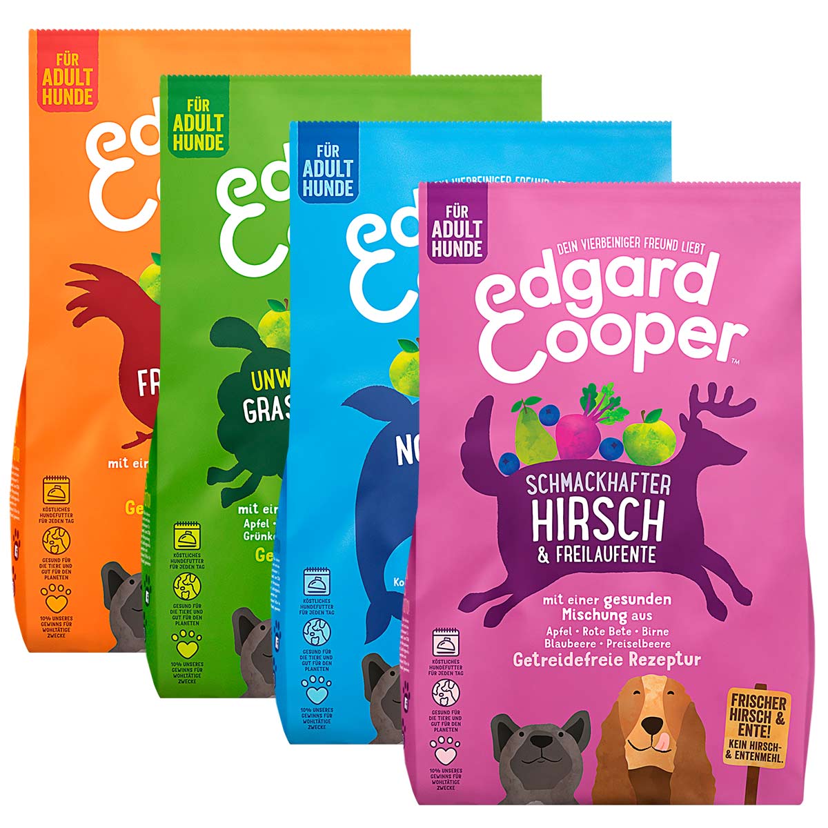 Edgard & Cooper Adult Probierpaket 4x2