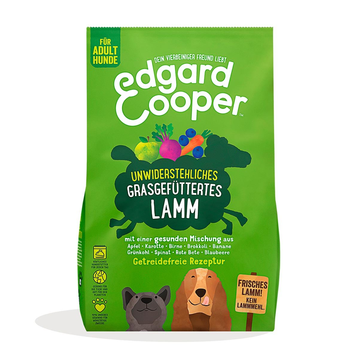 Edgard & Cooper Frisches Weidelamm 2x12kg