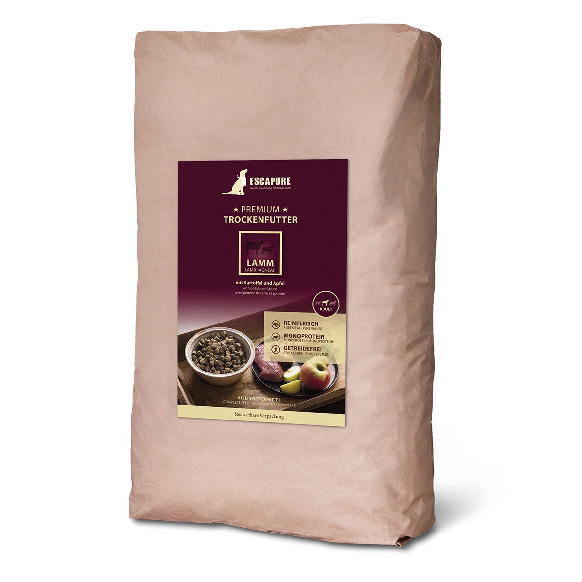 ESCAPURE Lamm Premium Trockenfutter 2x12kg