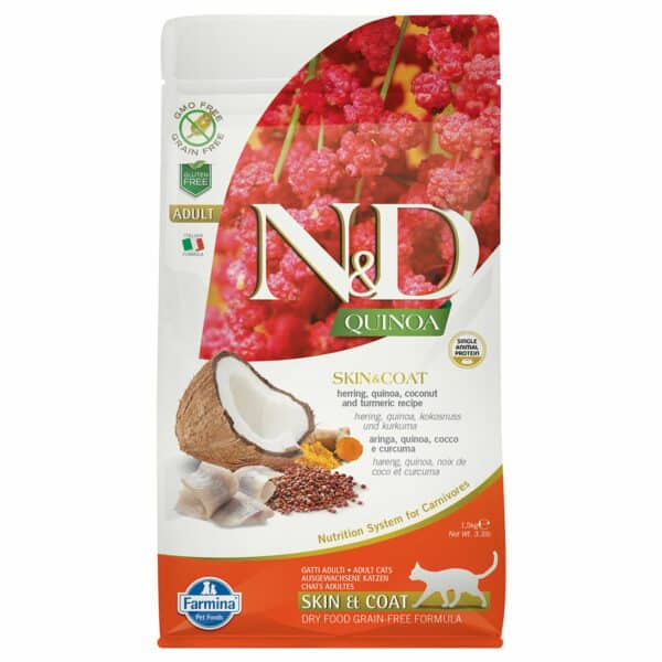 N&D Cat Quinoa Skin & Coat Herring 1