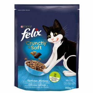 FELIX Crunchy & Soft Thunfisch & Seelachs 8x950g