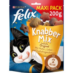 FELIX KnabberMix Original Katzensnack bunter Mix 5x200g