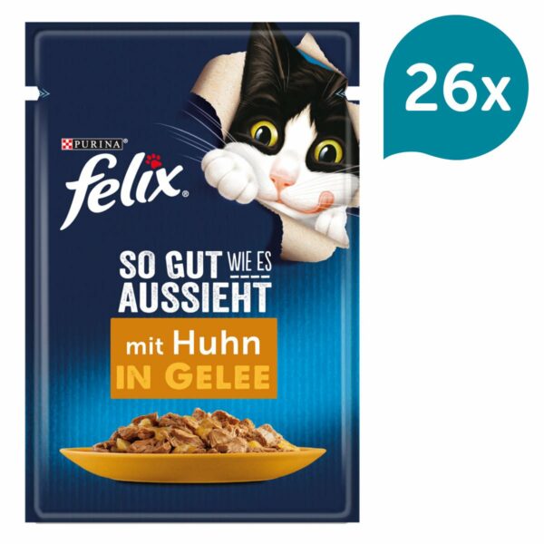 FELIX So gut wie es aussieht in Gelee mit Huhn 26x85g