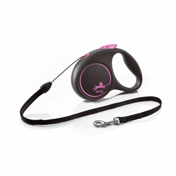 flexi Black Design Seilleine pink S 5m